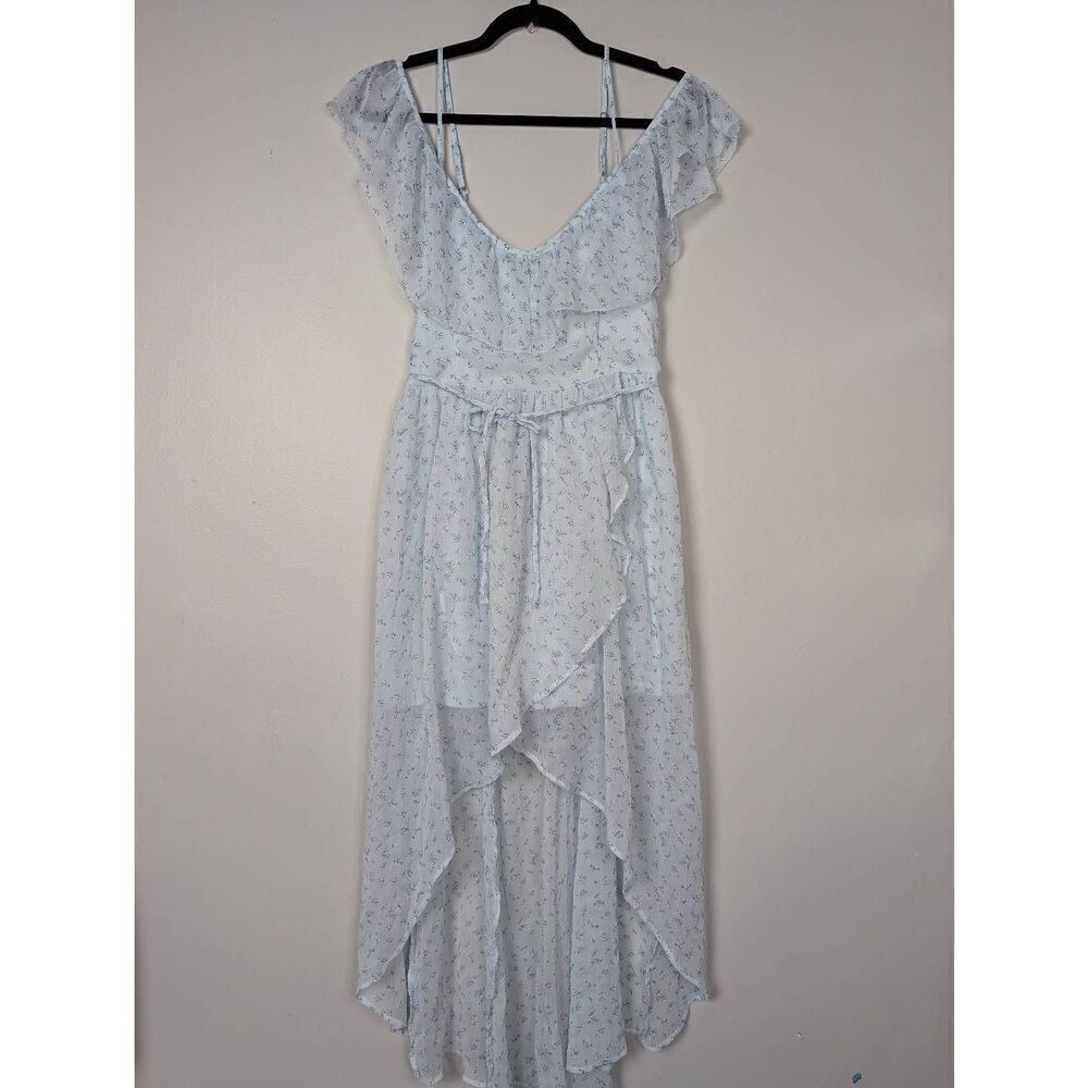 Abercrombie & Fitch floral asymmetrical tiered flowy dress Medium